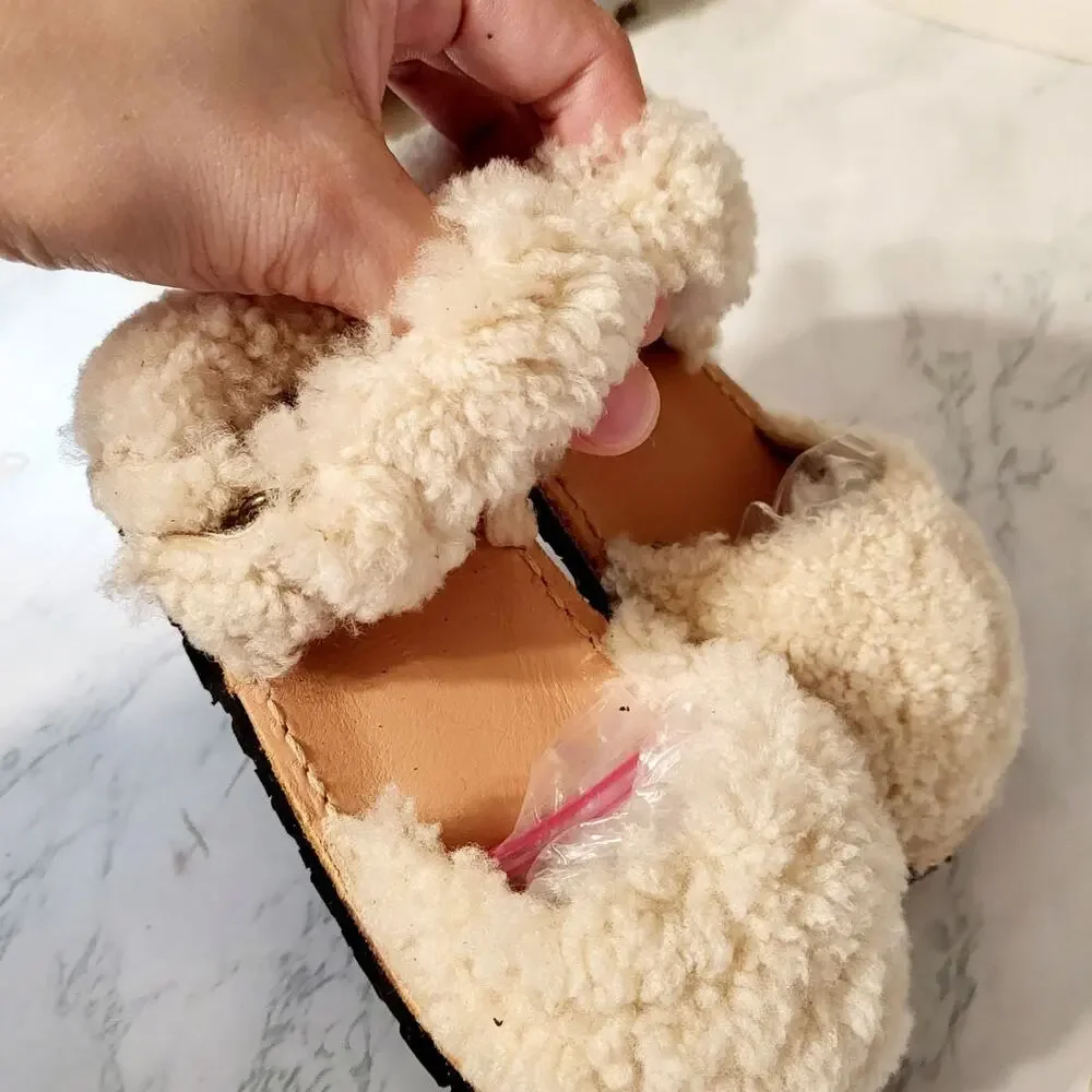 ZARA Shearling Flats‎ Size 24